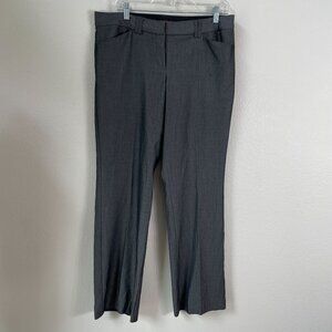 Express Editor Womens 10 Gray Herringbone Trousers Pants